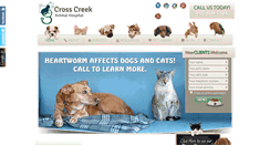 Desktop Screenshot of crosscreekanimalhospital.com